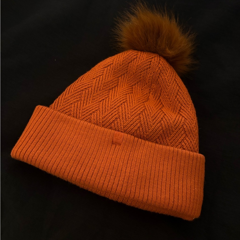 lululemon athletica orange and Rust Sherpa Lined Jacket